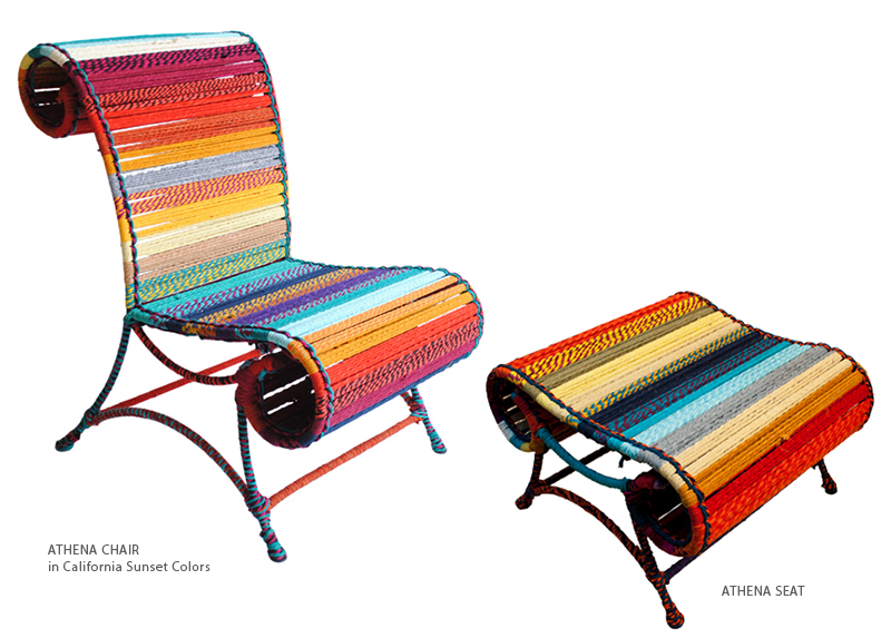 Athena Chair - California Sunset Katran Collection by Sahil Sarthak